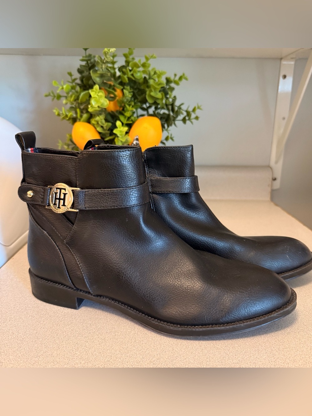 Tommy Hilfiger Black Booties